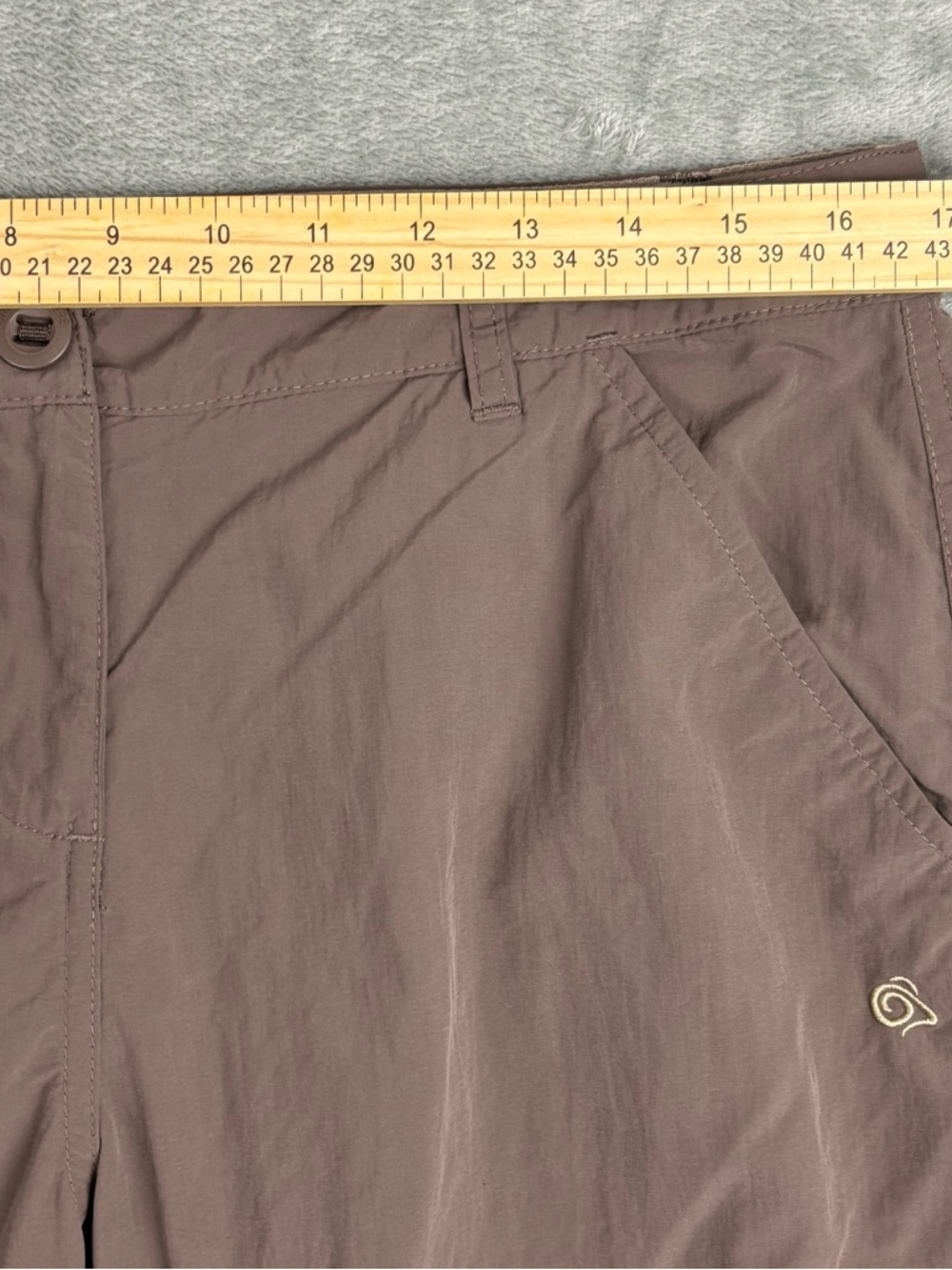 Craghoppers Pants Womens 10 Brown Nat Geo Insect Shield Convertible Hiking - Picture 9 of 14